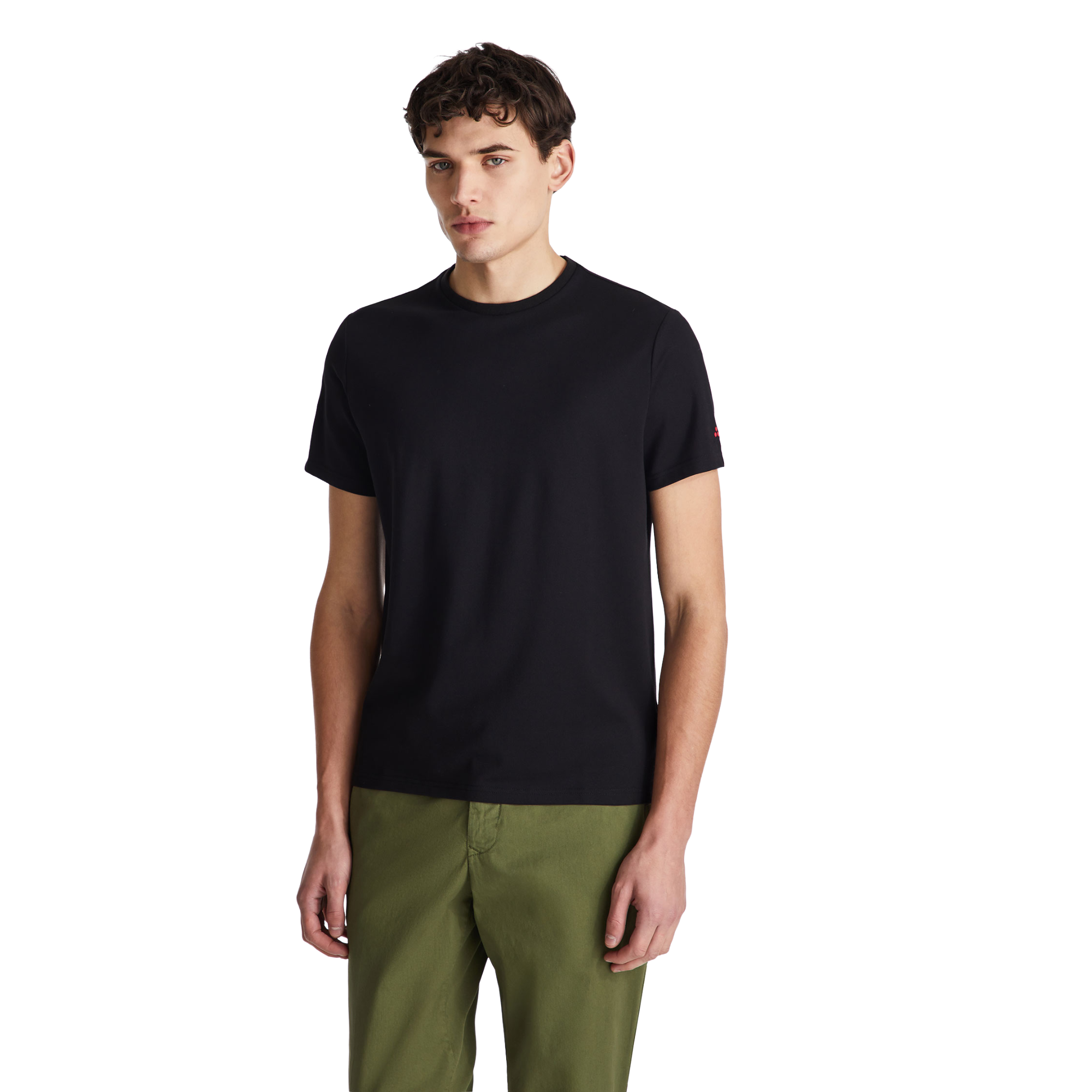 PEUTEREY T-shirt in piquet stretch di cotone e seta PEU5470