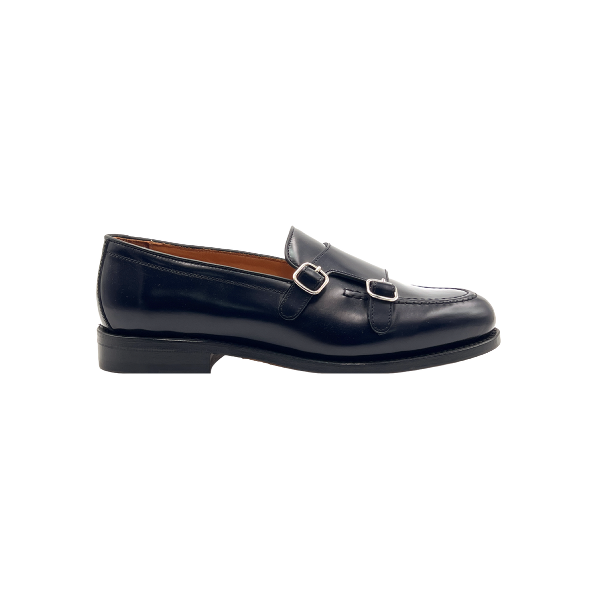 BERWICK 1707 MOCASSINO DOPPIAFIBBIA 5621 IN PELLE SPAZZOLATA