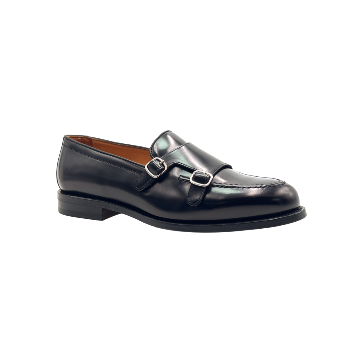 BERWICK 1707 MOCASSINO DOPPIAFIBBIA 5621 IN PELLE SPAZZOLATA