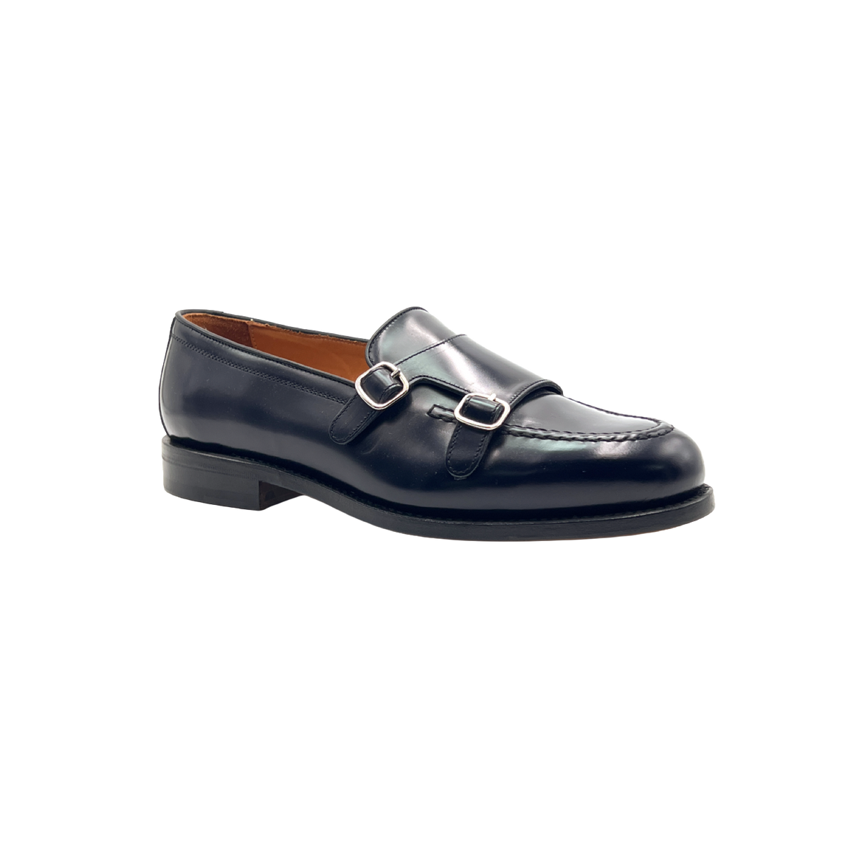 BERWICK 1707 MOCASSINO DOPPIAFIBBIA 5621 IN PELLE SPAZZOLATA