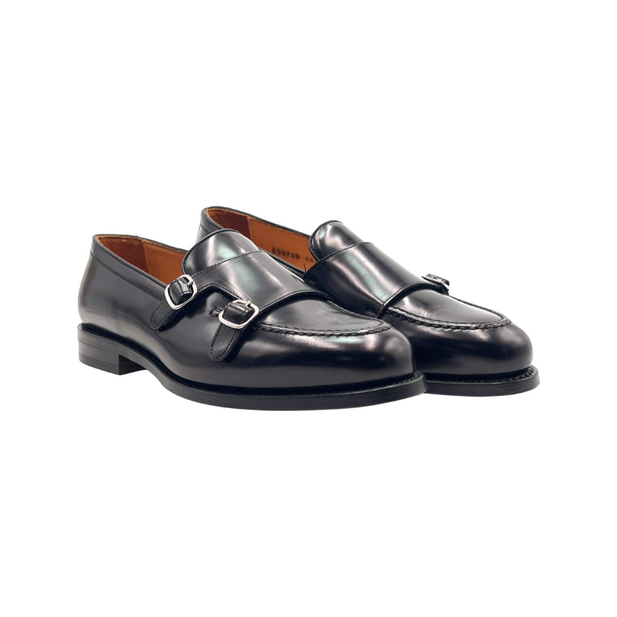BERWICK 1707 MOCASSINO DOPPIAFIBBIA 5621 IN PELLE SPAZZOLATA