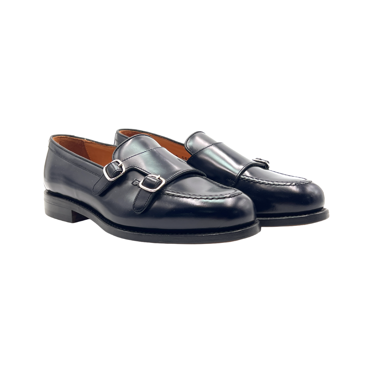 BERWICK 1707 MOCASSINO DOPPIAFIBBIA 5621 IN PELLE SPAZZOLATA