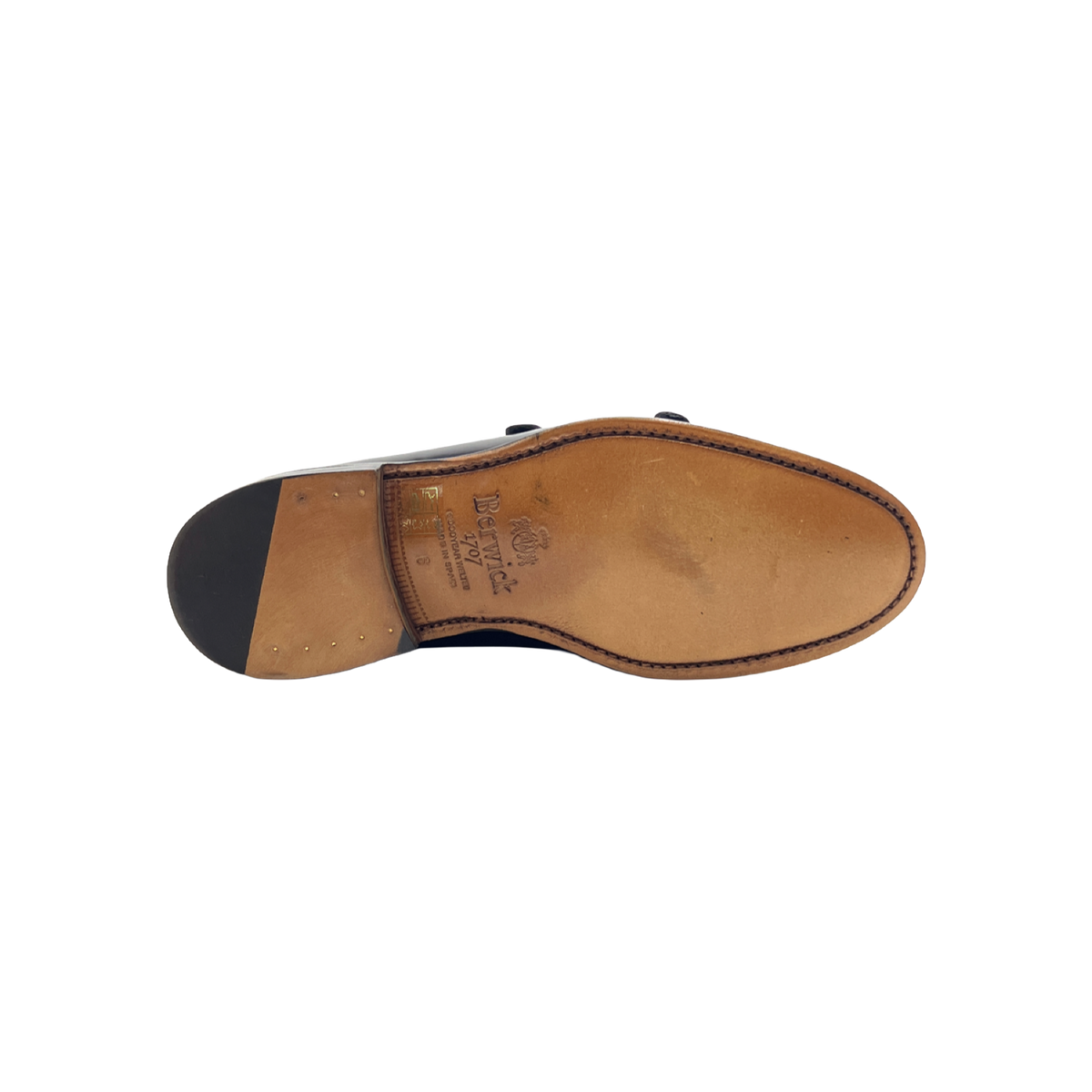 BERWICK 1707 MOCASSINO DOPPIAFIBBIA 5621 IN PELLE SPAZZOLATA