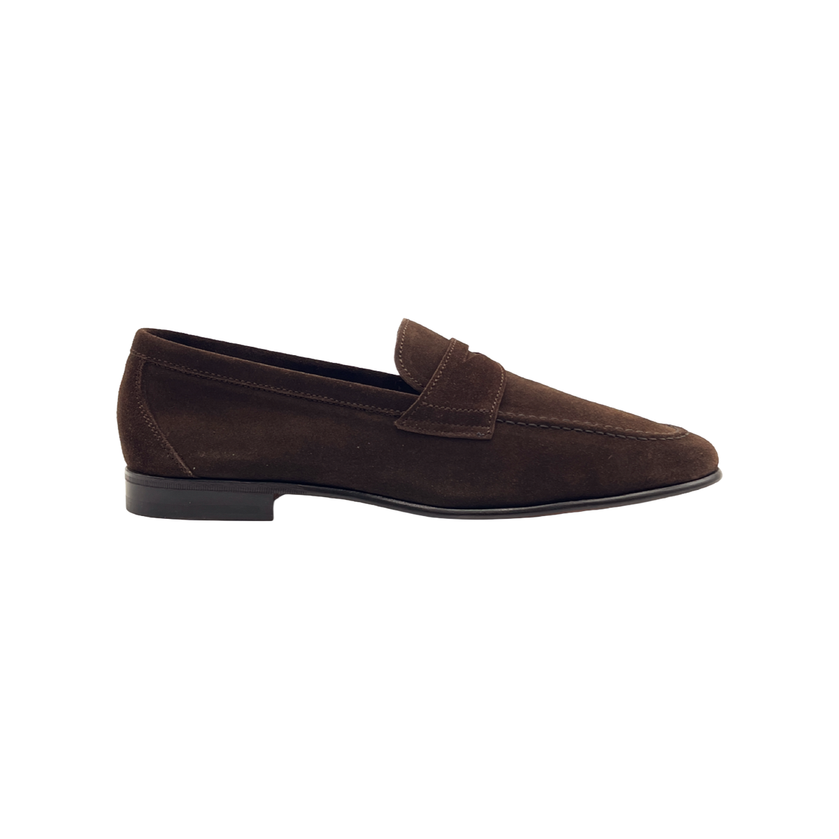 BERWICK 1707 SCARPA PENNY LOAFER 5720 IN CAMOSCIO