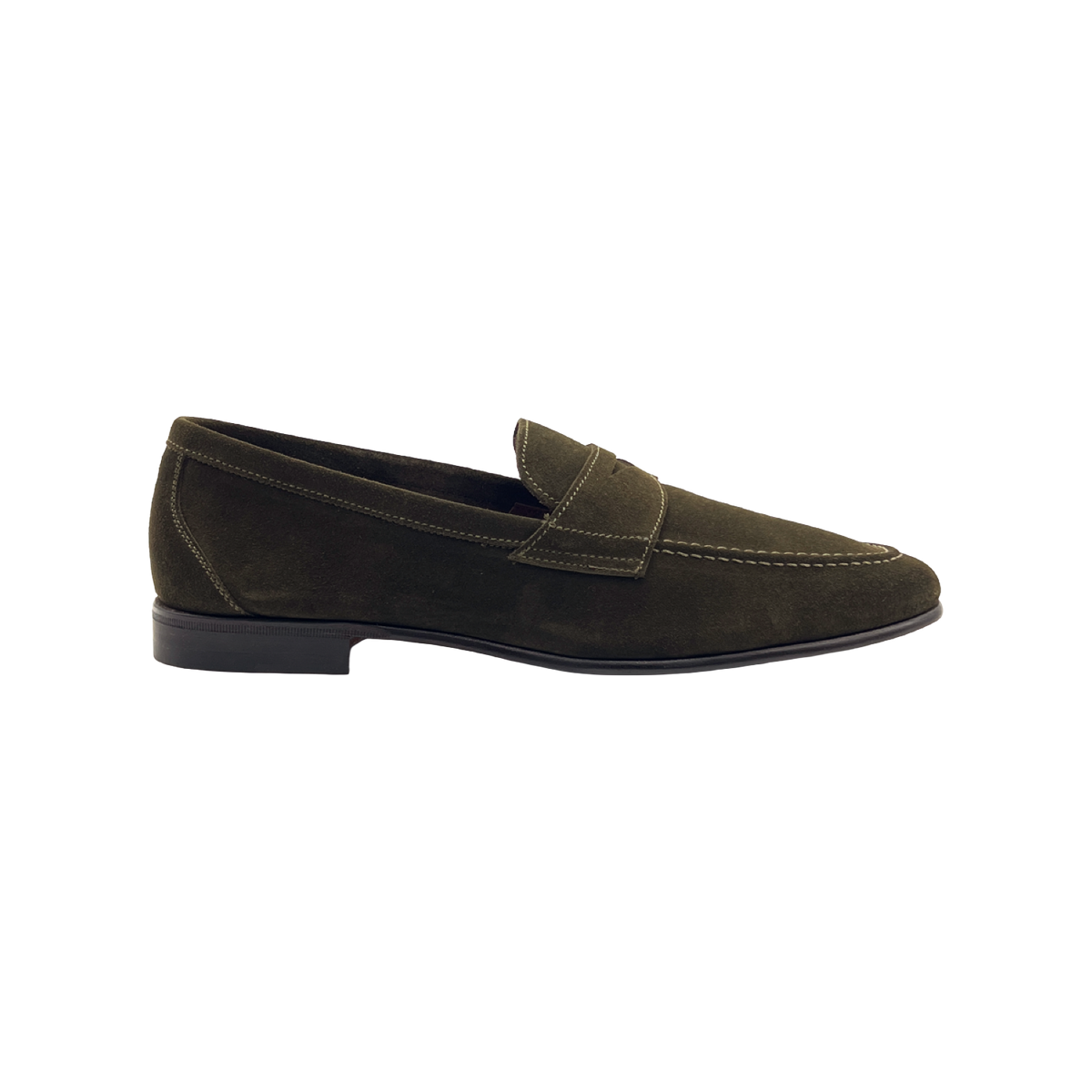 BERWICK 1707 SCARPA PENNY LOAFER 5720 IN CAMOSCIO