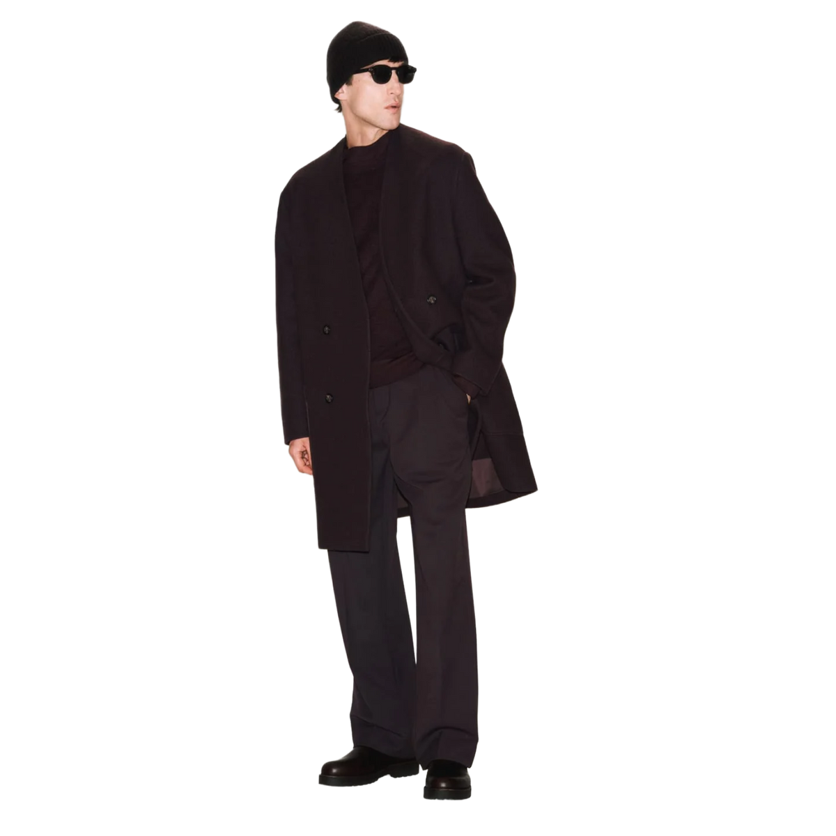 PAOLO PECORA GIROCOLLO IN LANA MERINO EXTRAFINE A001
