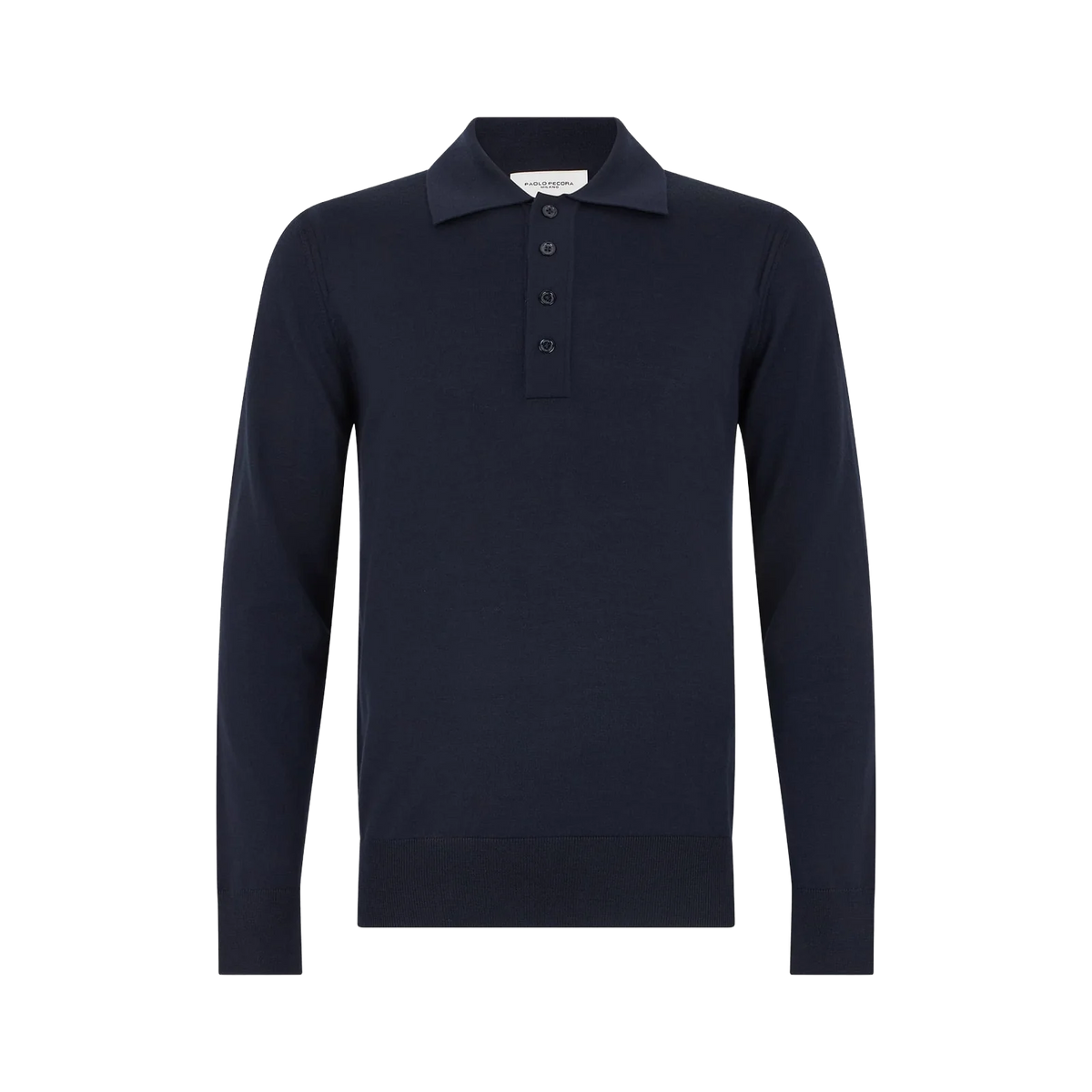 PAOLO PECORA POLO IN LANA MERINO EXTRAFINE A010