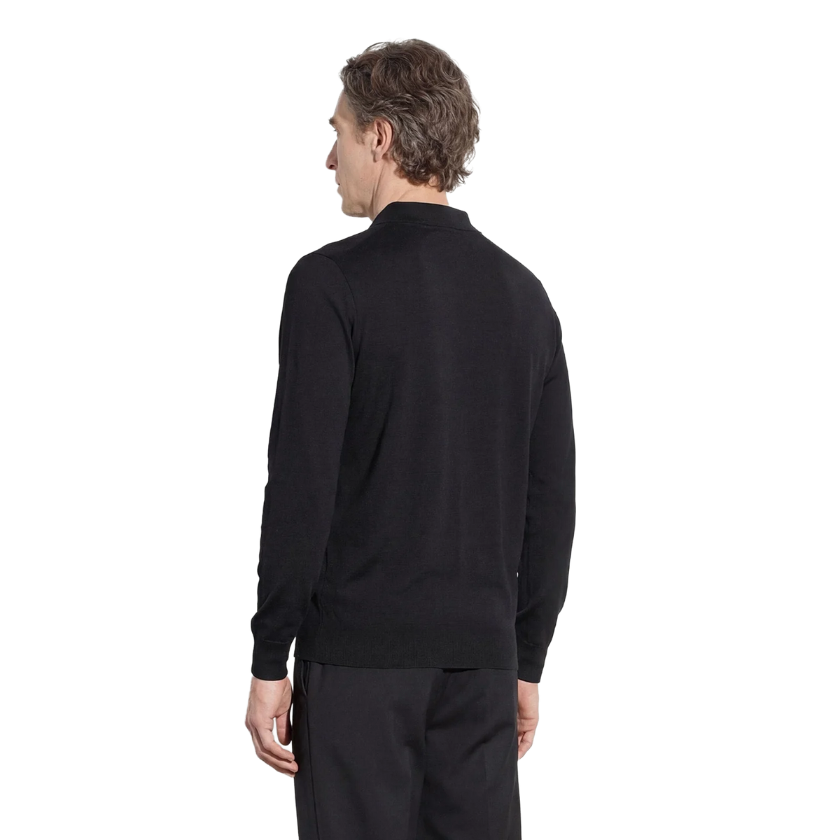 PAOLO PECORA POLO IN LANA MERINO EXTRAFINE A010