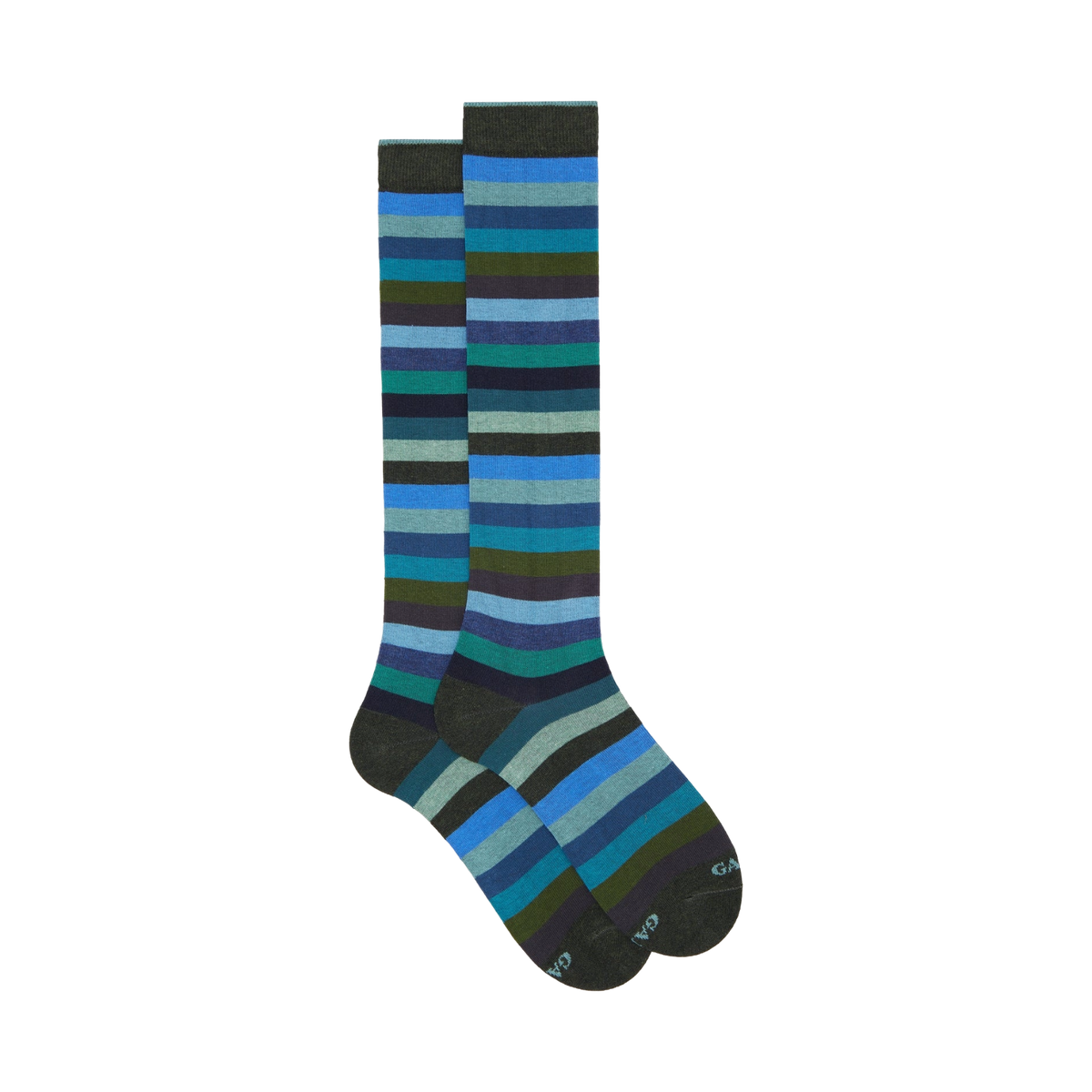 GALLO Calze lunghe uomo cotone caldo righe pari AP103118