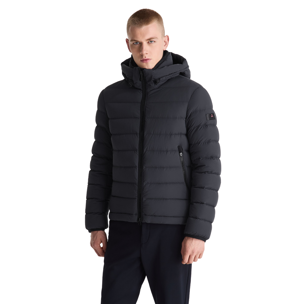 PEUTEREY Piumino corto in tela stretch BOGGS NS 04