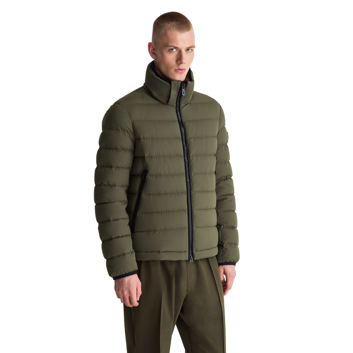 PEUTEREY Piumino corto in tela stretch BOGGS NS 04