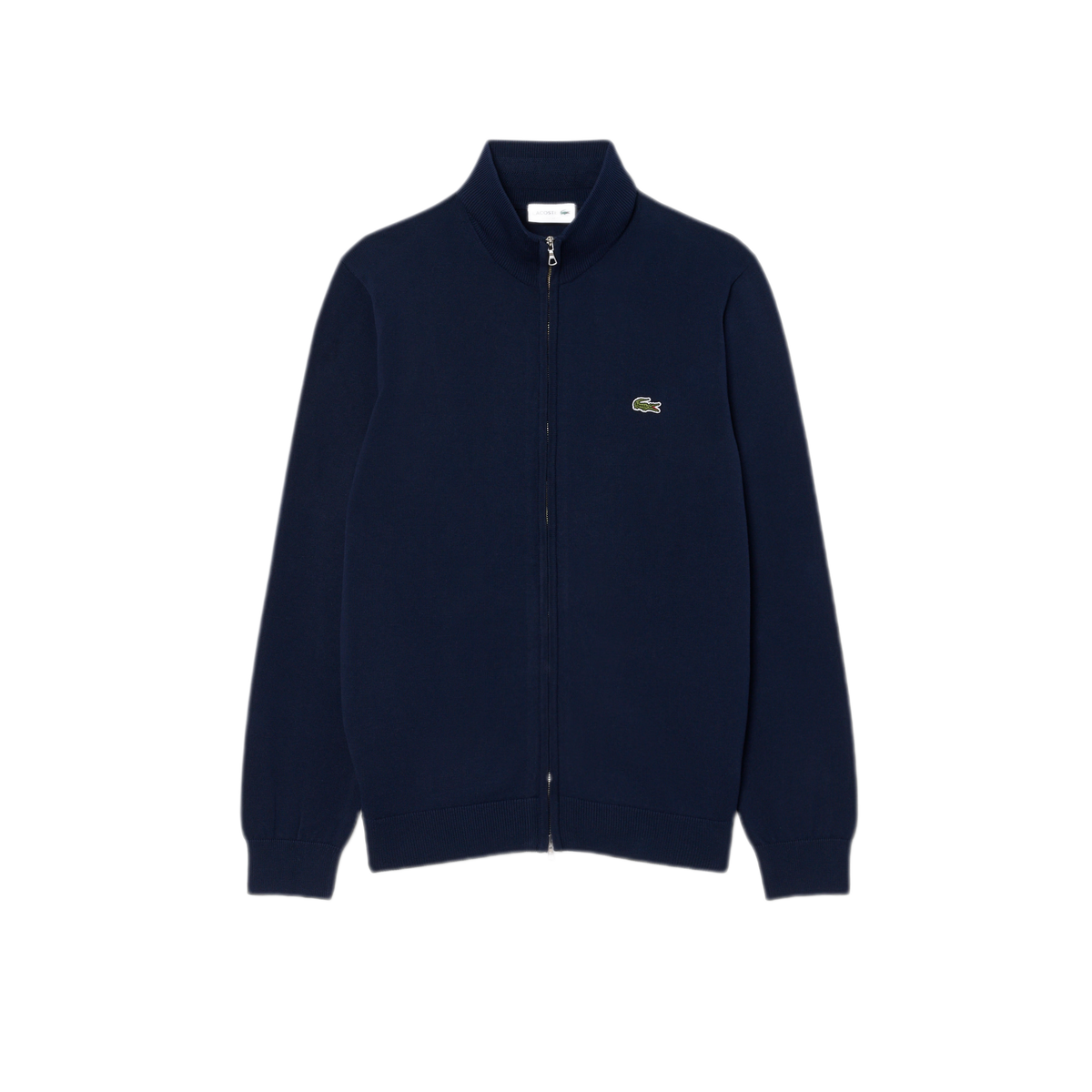 LACOSTE Pullover in cotone a collo alto con zip AH1957