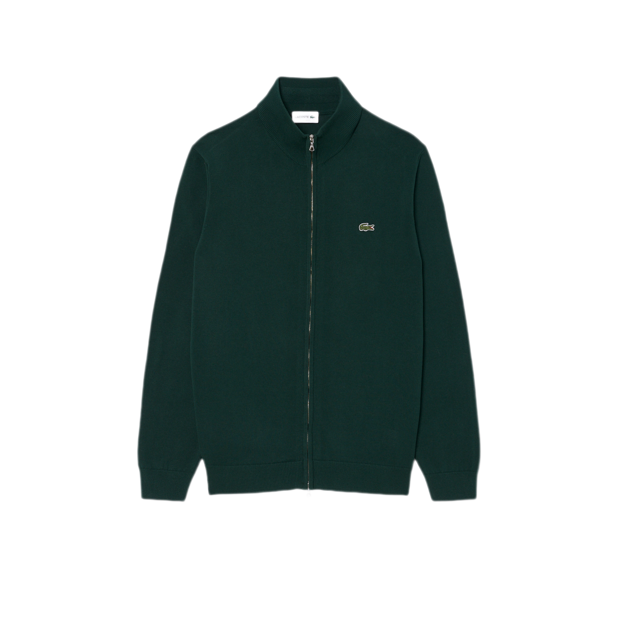 LACOSTE Pullover in cotone a collo alto con zip AH1957