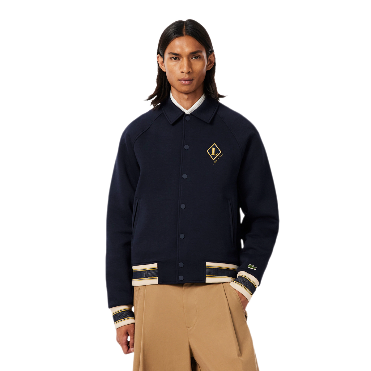 LACOSTE Giacca con stemma stile college BH8614