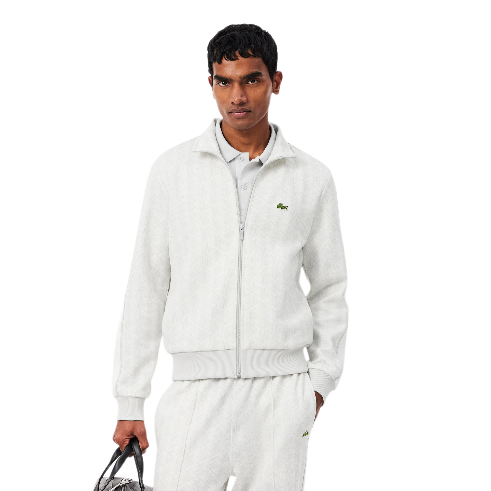 LACOSTE Giacca della tuta in jacquard con zip Paris SH1368