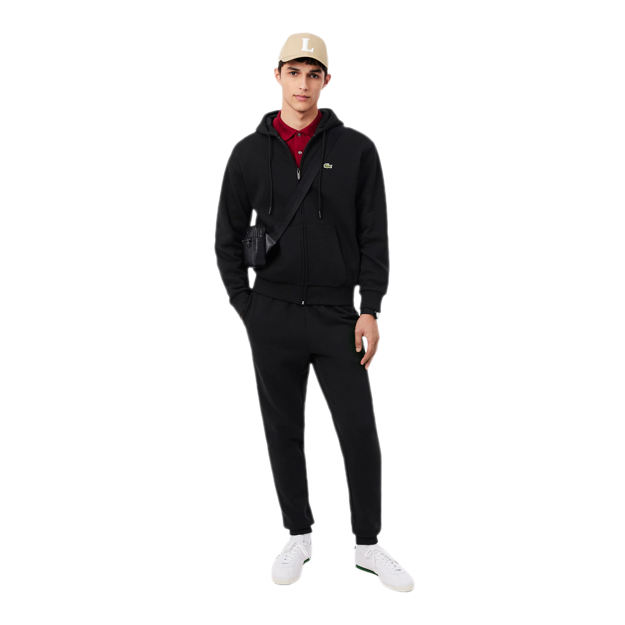 LACOSTE Felpa con cappuccio in tessuto felpato SH8864