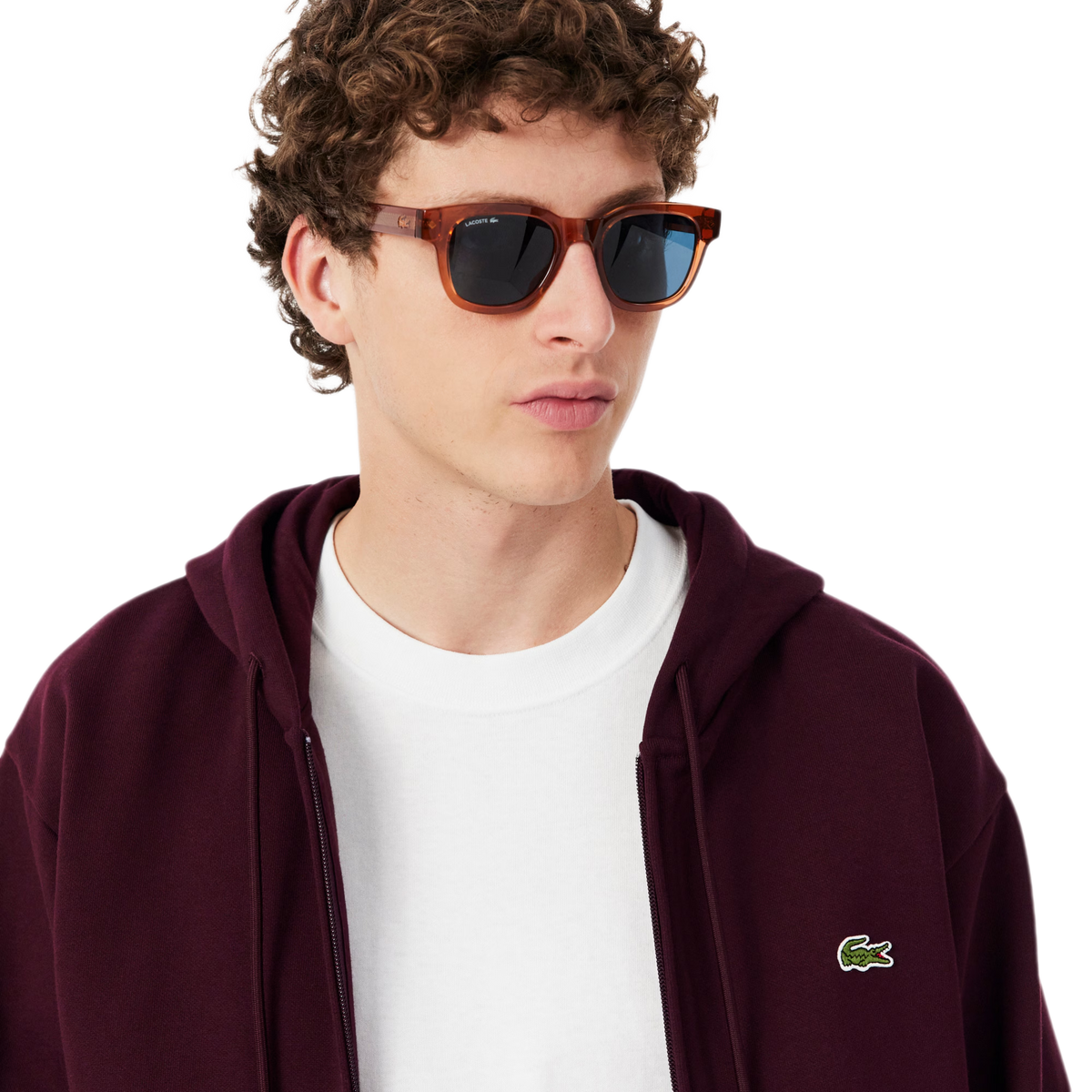 LACOSTE Felpa con cappuccio in tessuto felpato SH8864