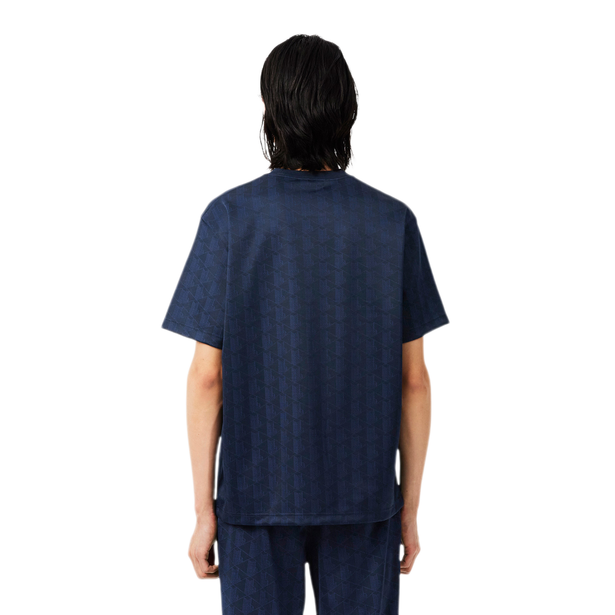LACOSTE T-shirt jacquard con monogramma TH1985