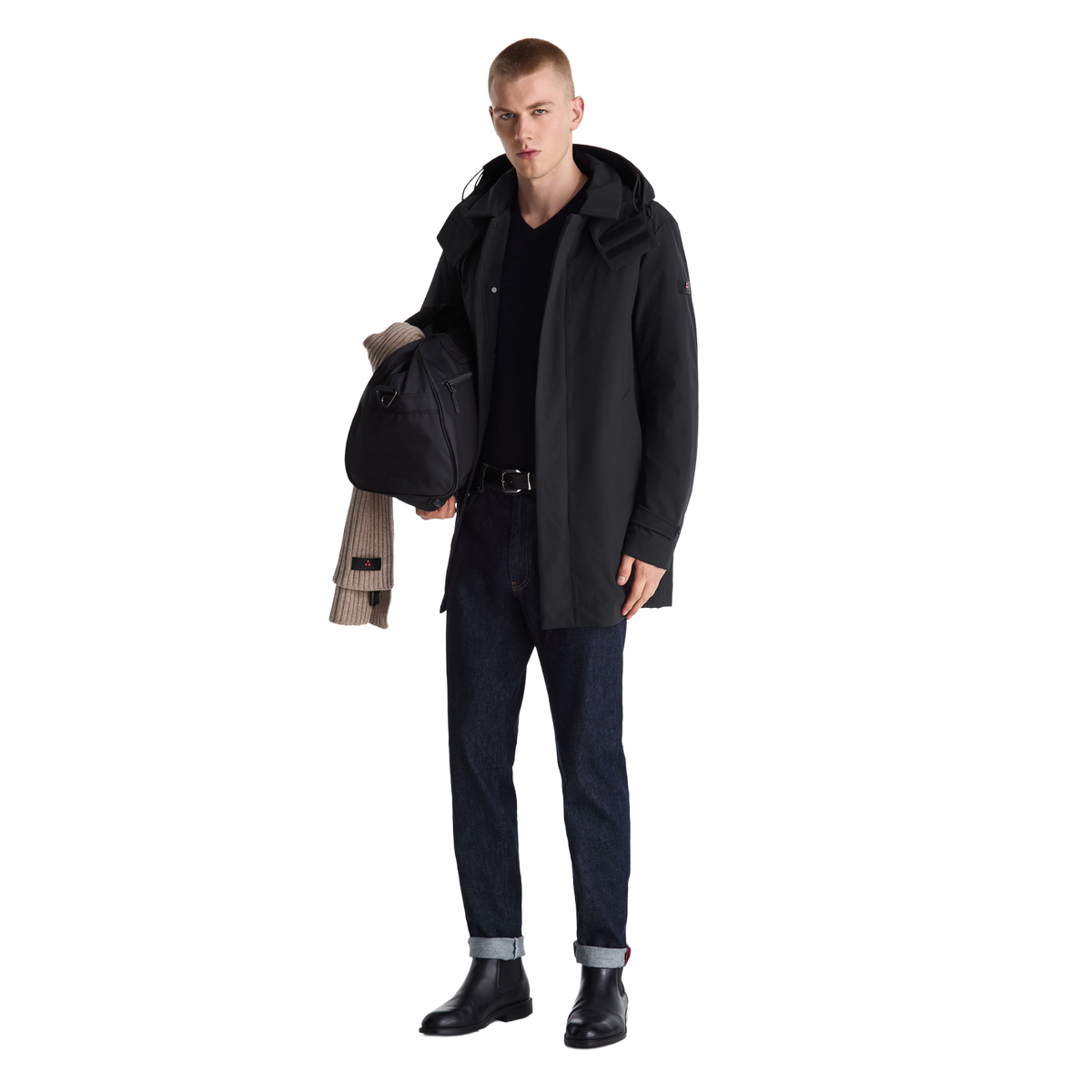 PEUTEREY GROFF KPR GRS 01 Giacca lunga con colletto PEU5974