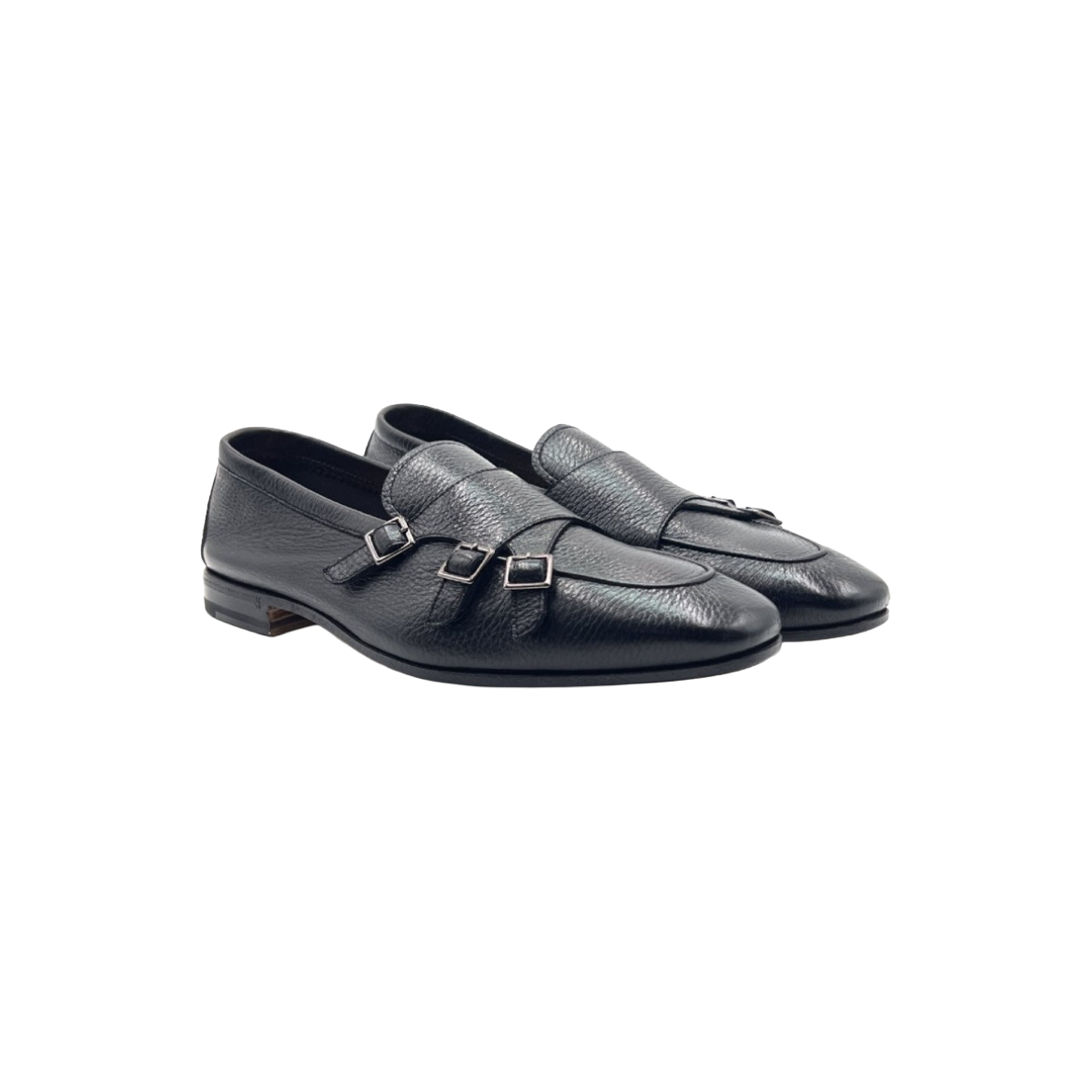 HENDERSON BARACCO Mocassino in cervo con tre fibbie 75418.C.2