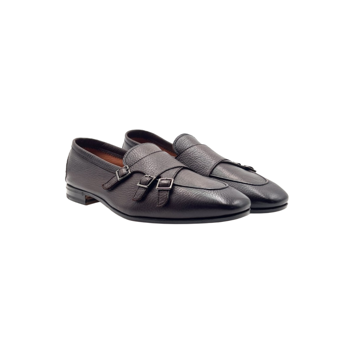 HENDERSON BARACCO Mocassino in cervo con tre fibbie 75418.C.0