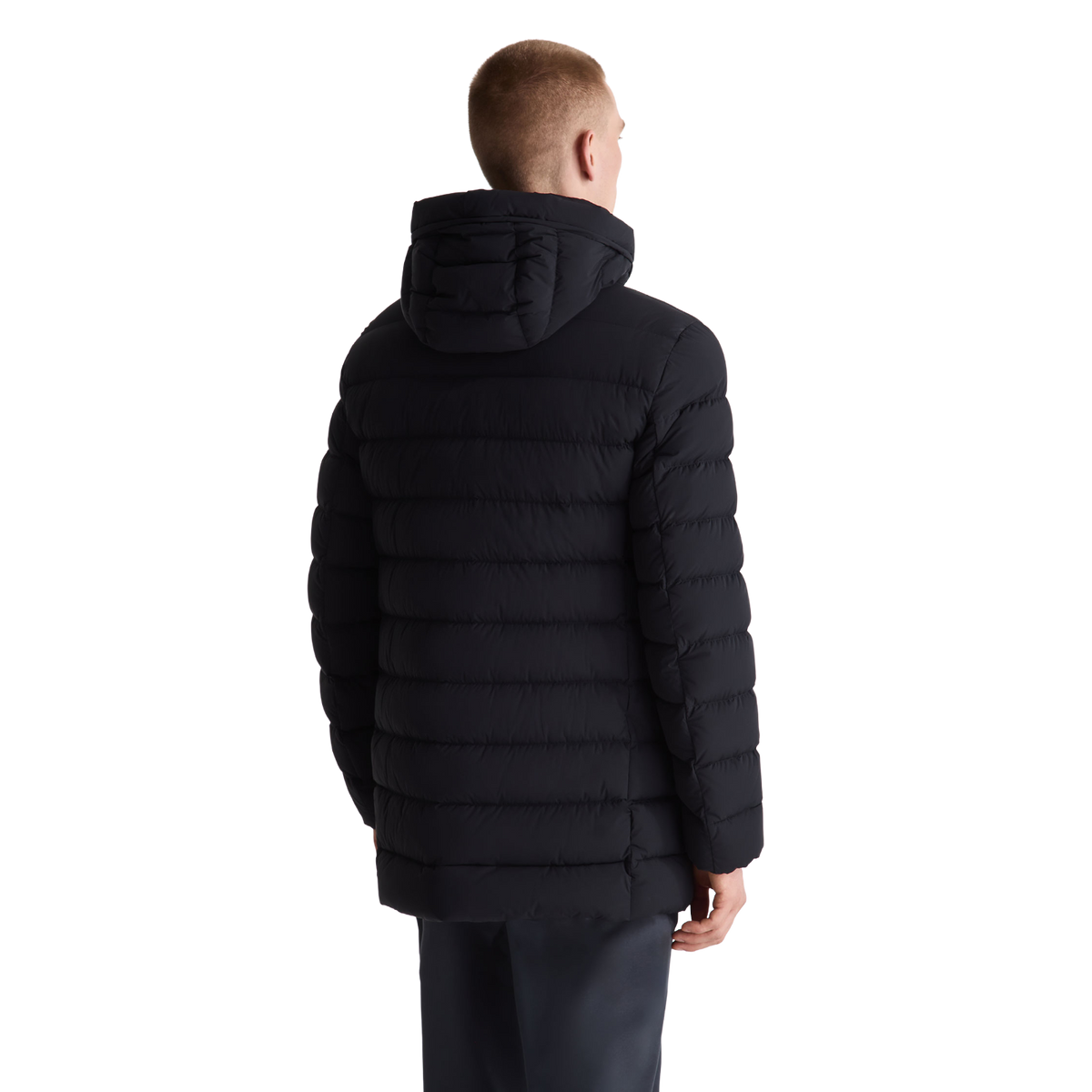 PEUTEREY Piumino lungo in nylon opaco NIGEL NS PEU5940