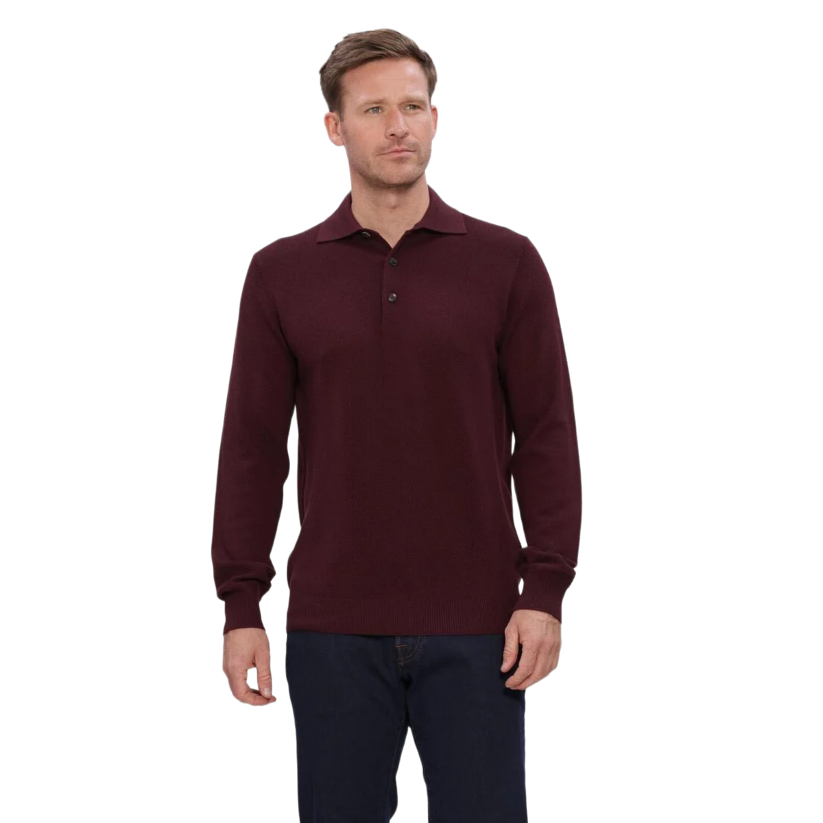 FILIPPO DE LAURENTIIS POLO M/L IN ROYAL MERINO PL1ML_RM12Q