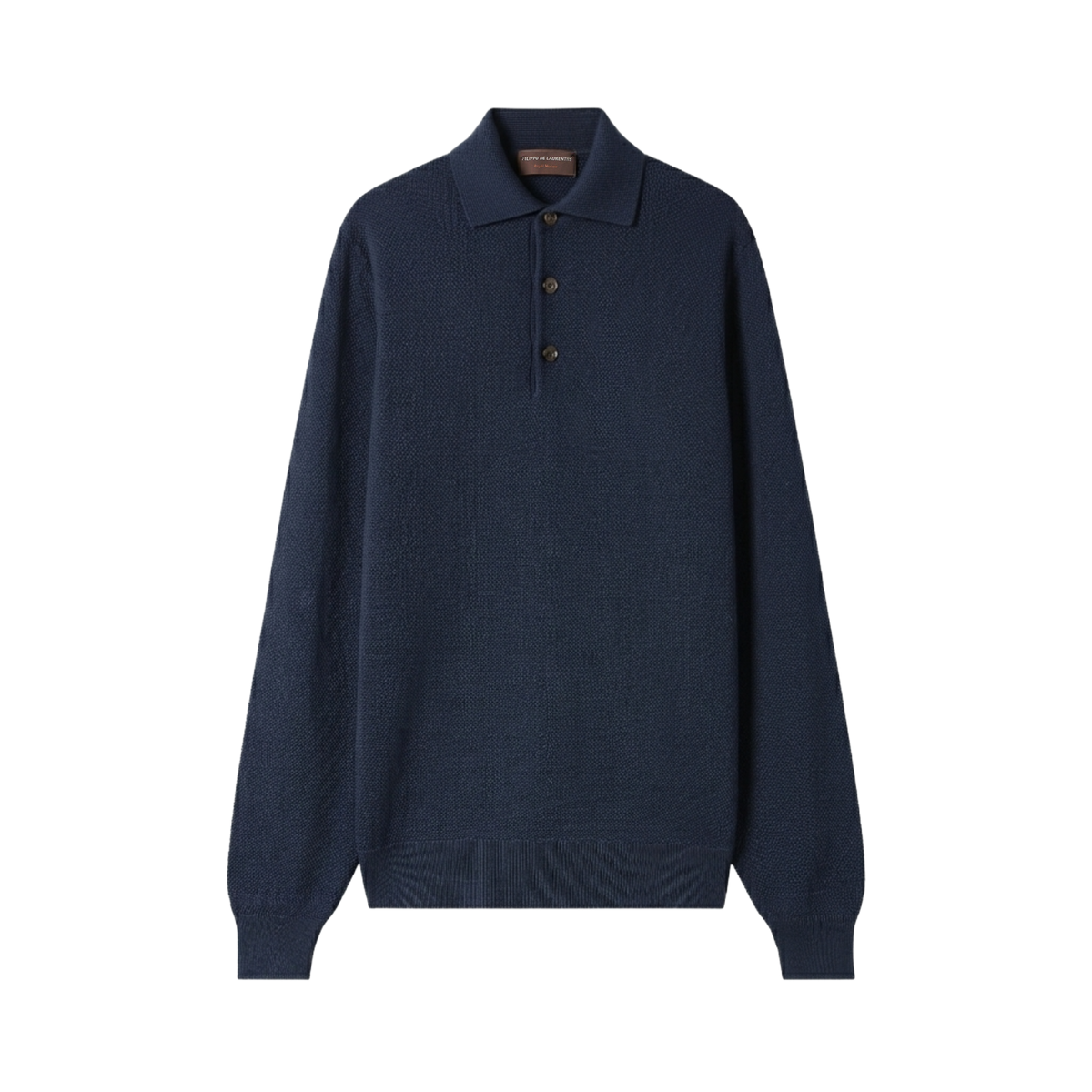 FILIPPO DE LAURENTIIS POLO M/L IN ROYAL MERINO PL1ML_RM12Q