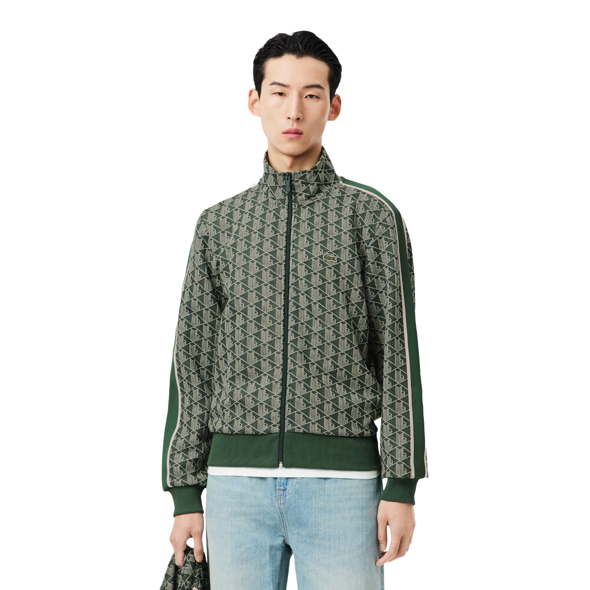 LACOSTE Giacca della tuta in jacquard con zip Paris SH1368