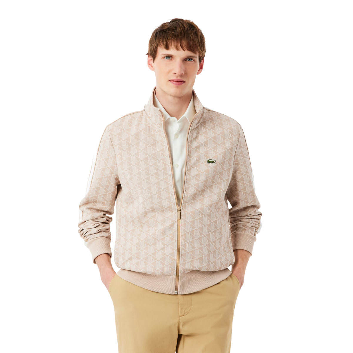 LACOSTE Giacca della tuta in jacquard con zip Paris SH1368