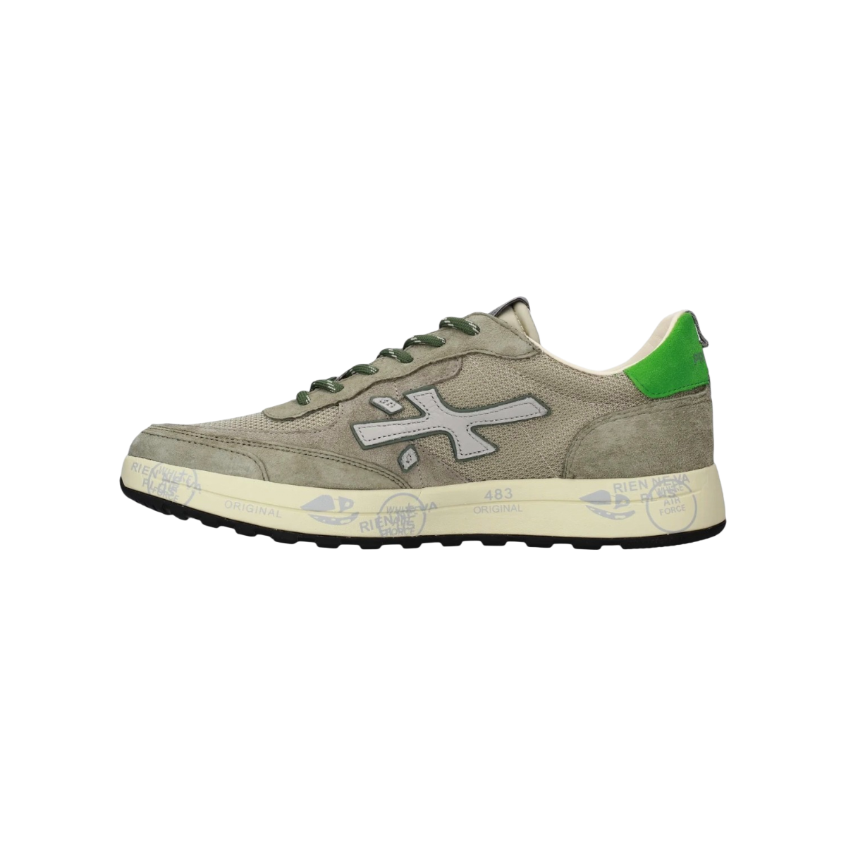 Premiata sneaker uomo modello Nous 8062 in nylon e camoscio