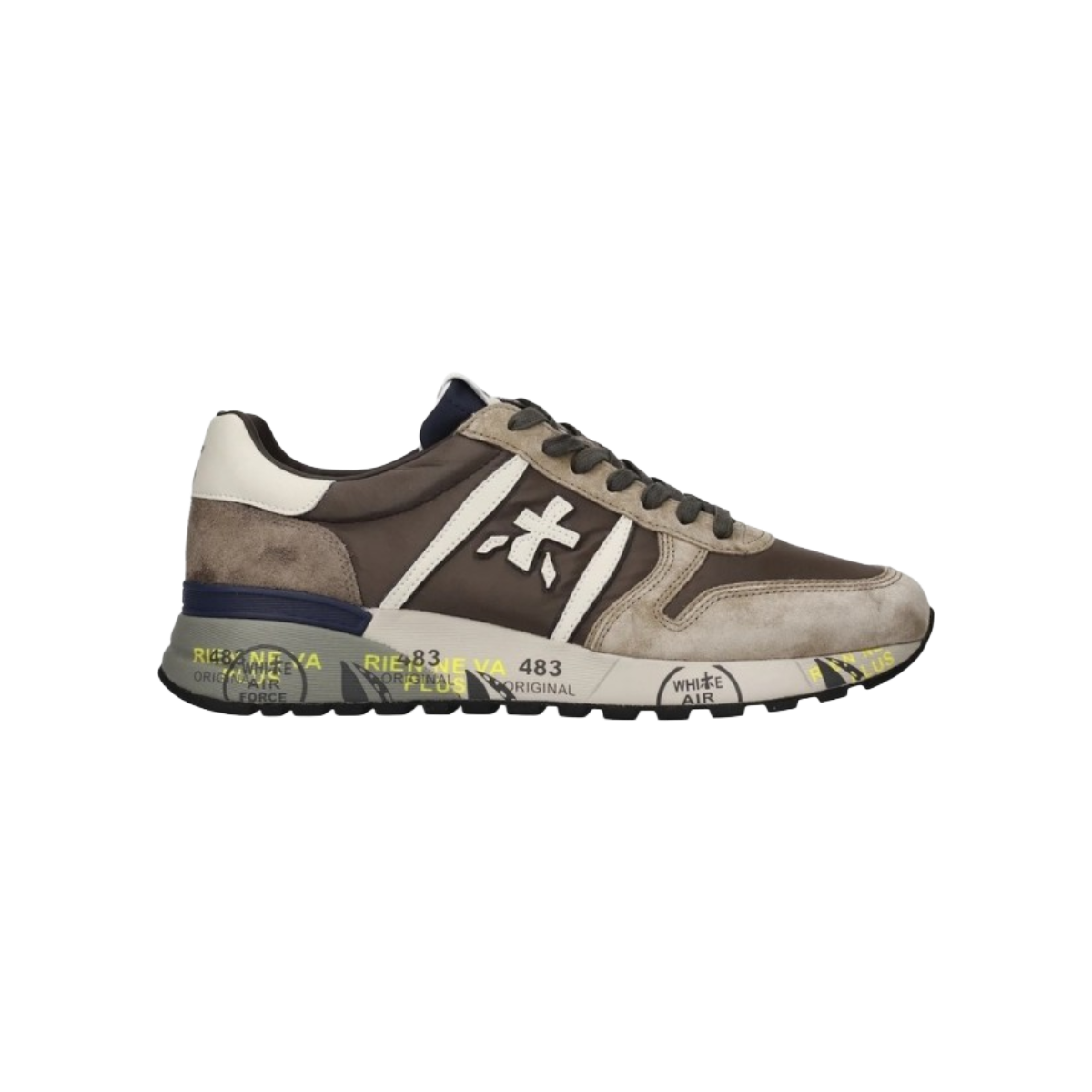 PREMIATA SNEAKERS UOMO MODELLO LANDER 7704 IN PELLE E NYLON