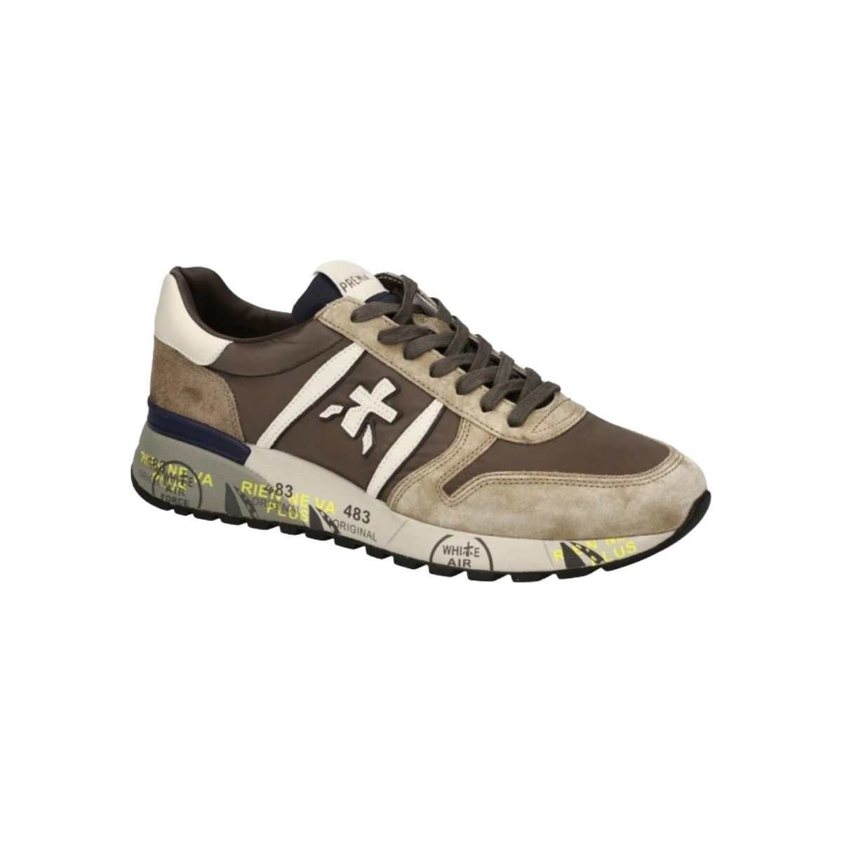 PREMIATA SNEAKERS UOMO MODELLO LANDER 7704 IN PELLE E NYLON