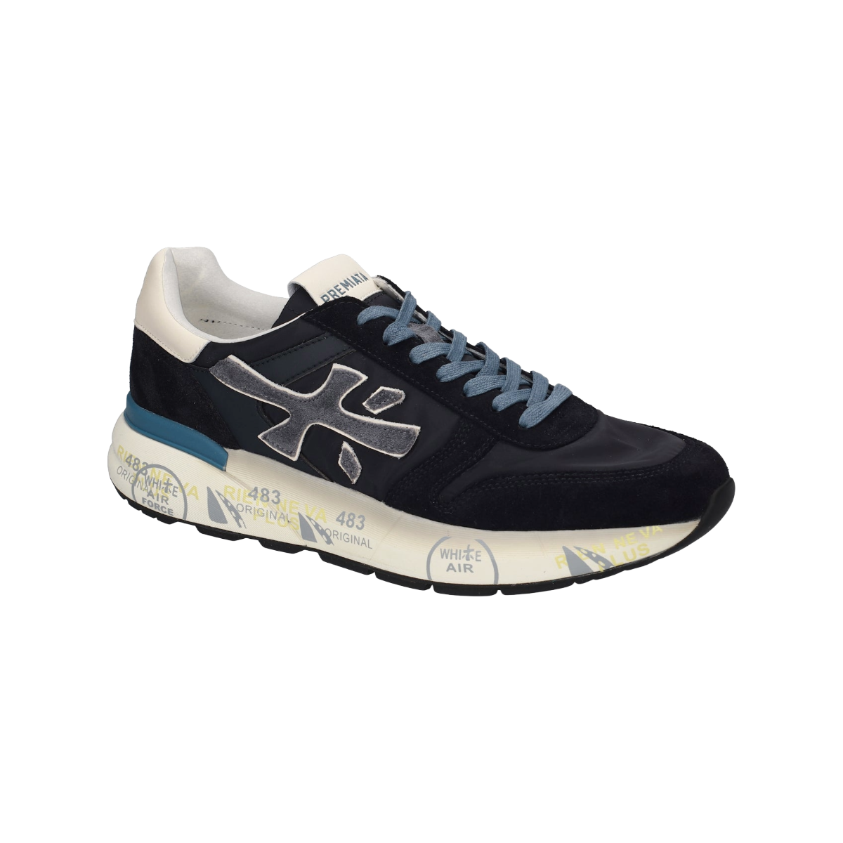 PREMIATA SNEAKERS UOMO MODELLO MICK 7716 IN CAMOSCIO E NYLON