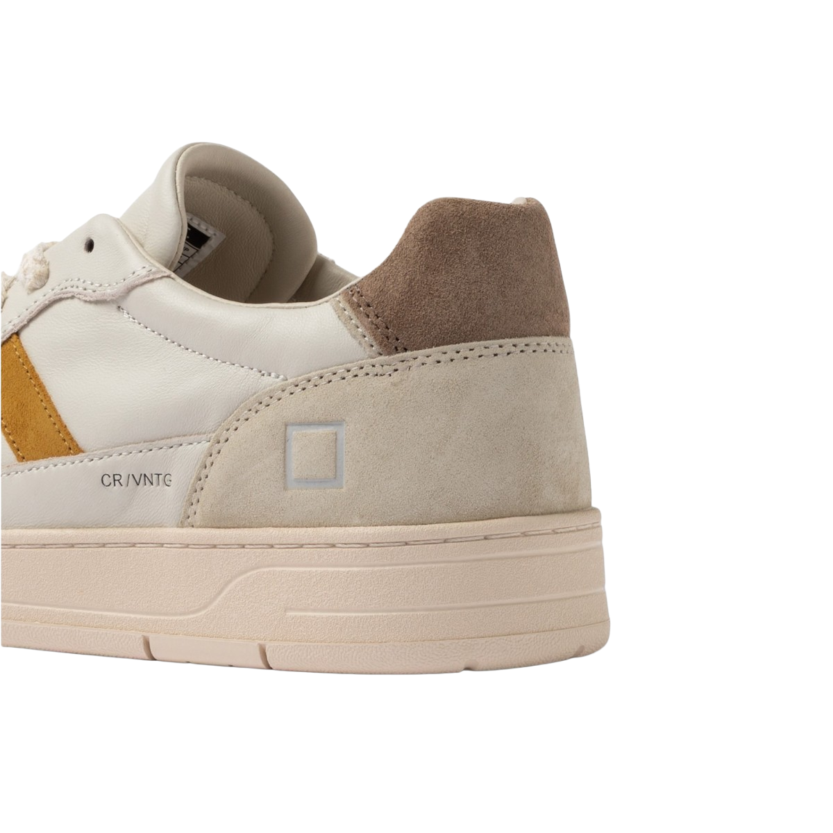 DATE SNEAKERS IN NAPPA E SUEDE MODELLO COURT 2.0 VINTAGE CALF IVORY