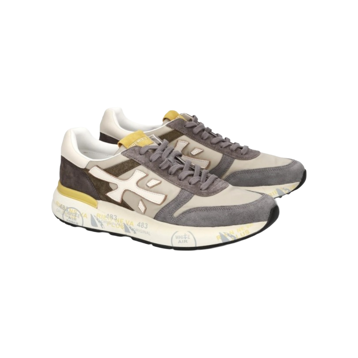 PREMIATA SNEAKERS UOMO MODELLO MICK 7713 IN PELLE E TESSUTO