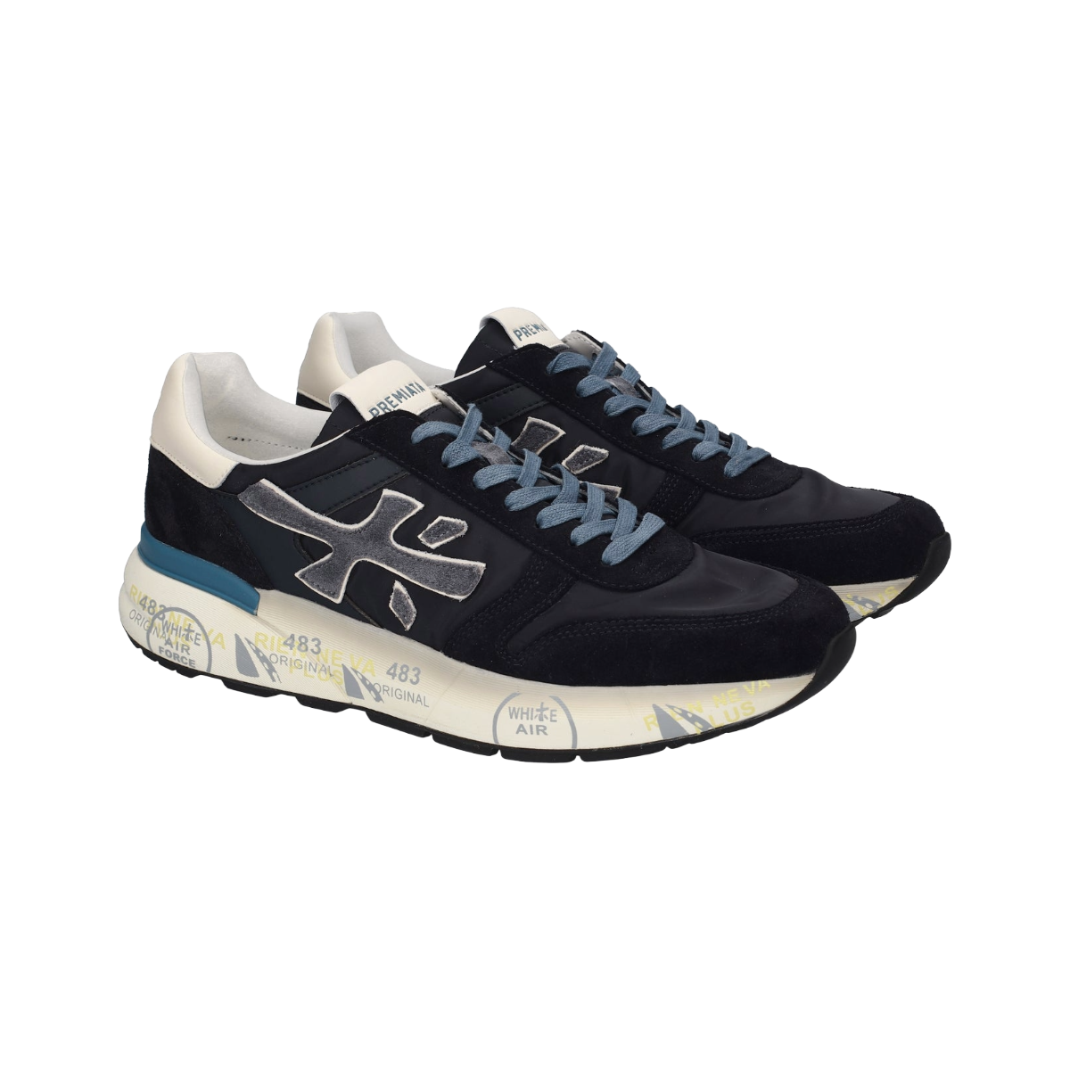 PREMIATA SNEAKERS UOMO MODELLO MICK 7716 IN CAMOSCIO E NYLON