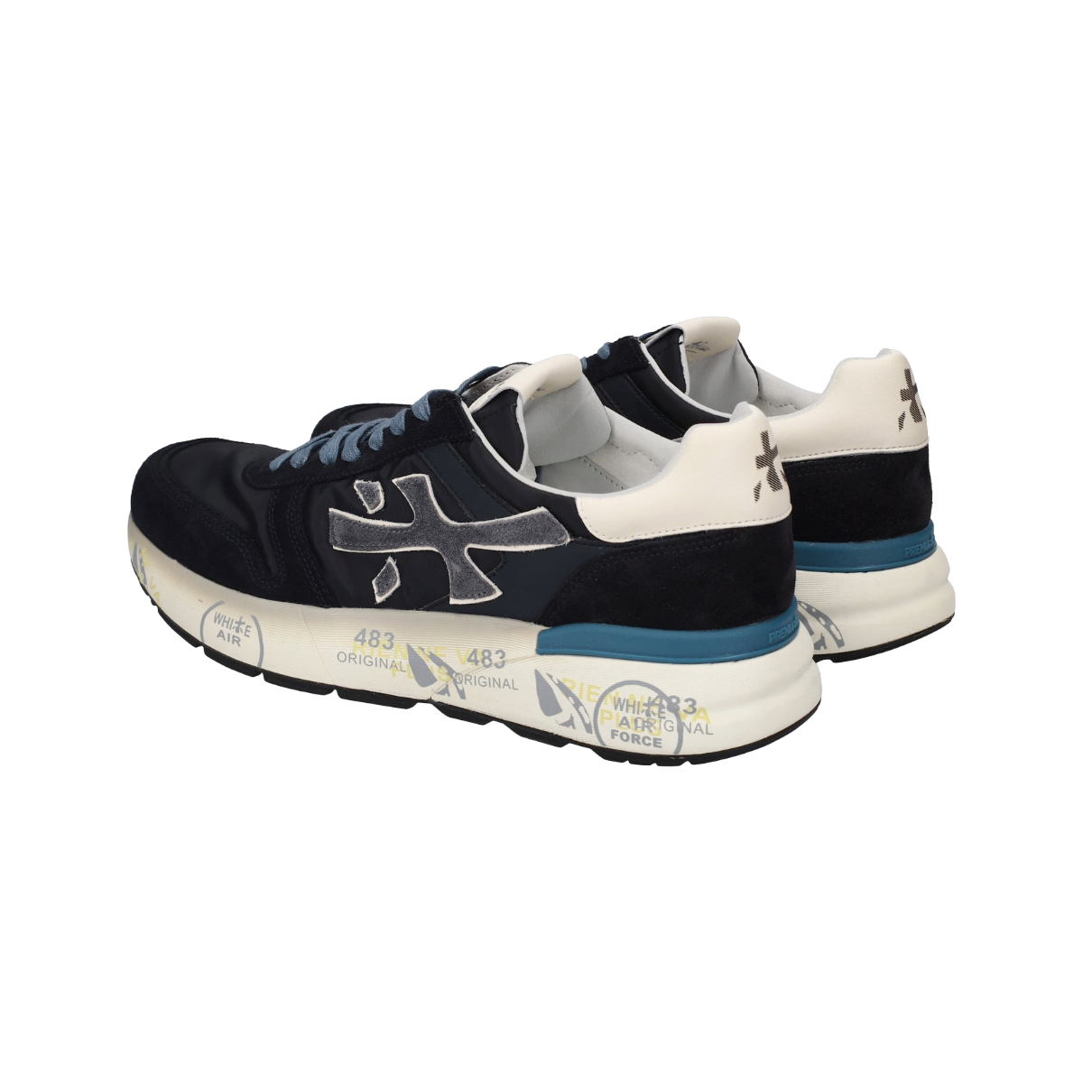 PREMIATA SNEAKERS UOMO MODELLO MICK 7716 IN CAMOSCIO E NYLON