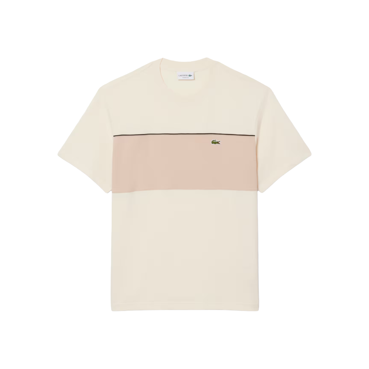 LACOSTE T-shirt in cotone color block TH0896