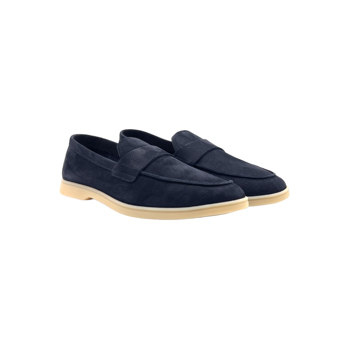 HENDERSON BARACCO Mocassino con fascetta in nabuk CHIAIA N.0