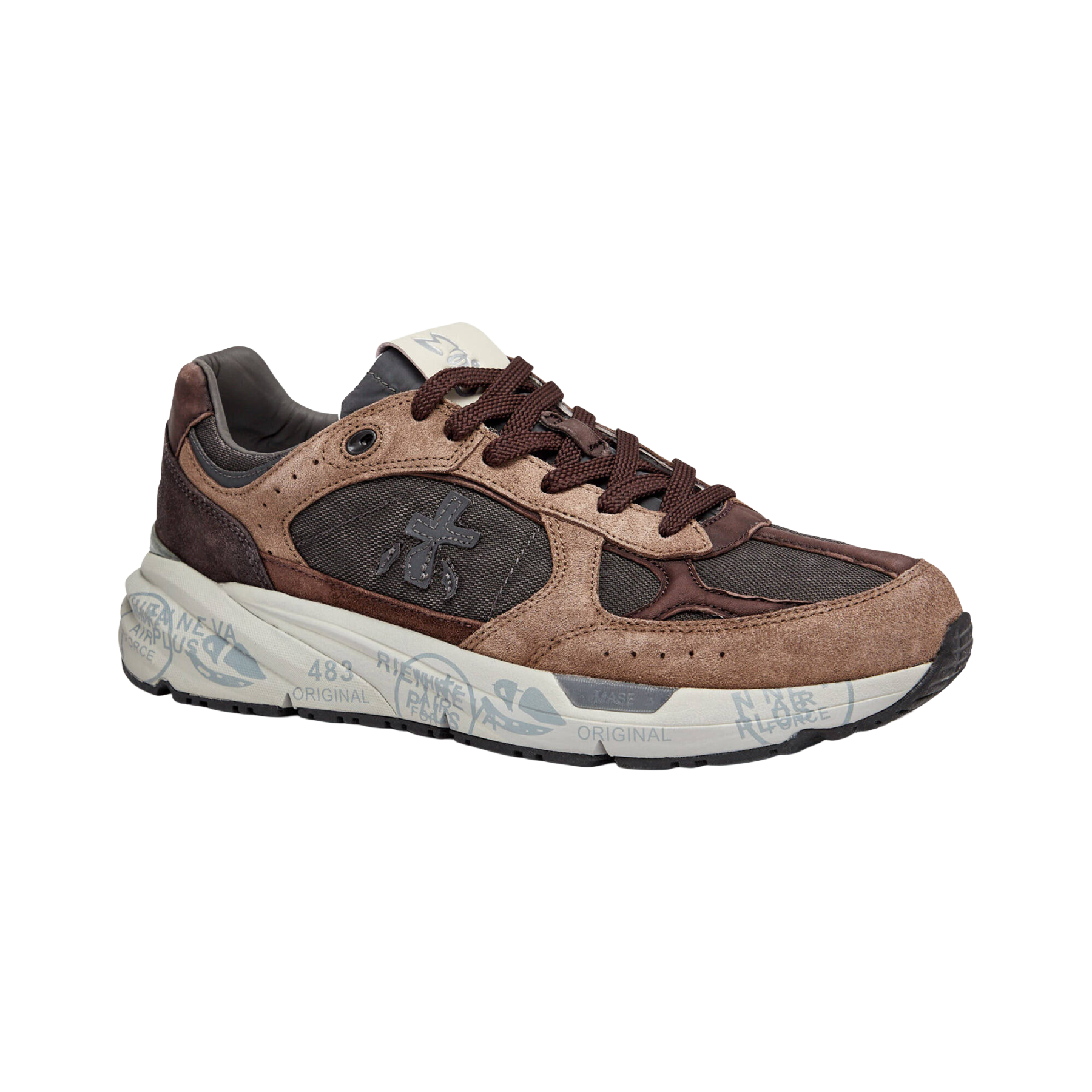 PREMIATA SNEAKERS IN PELLE E TESSUTO MASE25 8421
