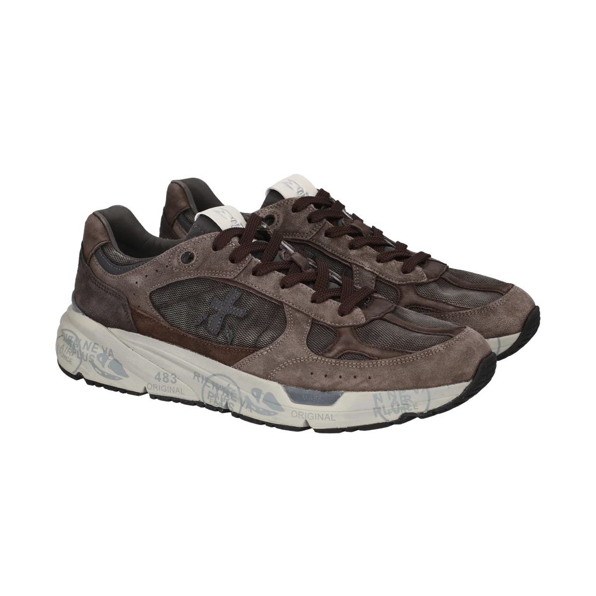 PREMIATA SNEAKERS IN PELLE E TESSUTO MASE25 8421