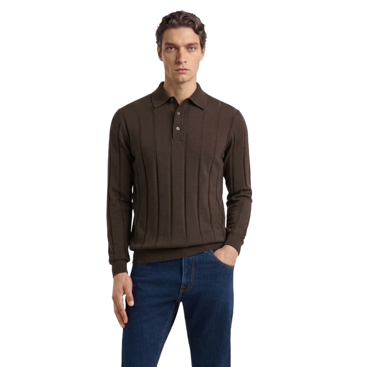 FILIPPO DE LAURENTIIS Polo M/L Royal Merino PL1ML_RM16CL