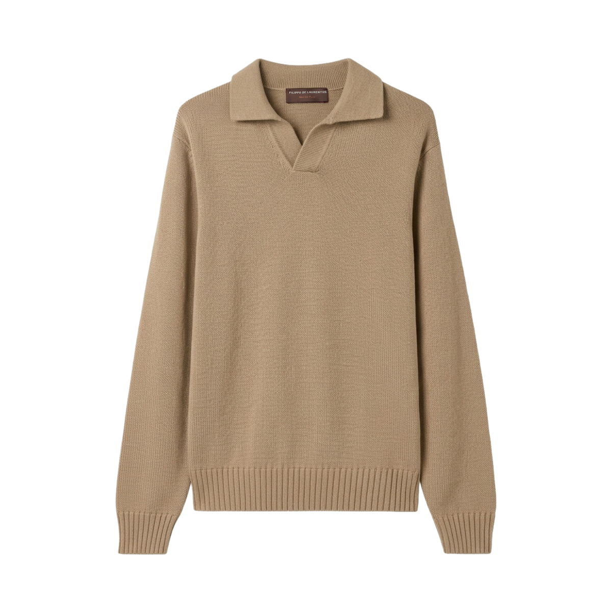 FILIPPO DE LAURENTIIS Polo skipper in Lana Merino PL3MLSK_WM8R