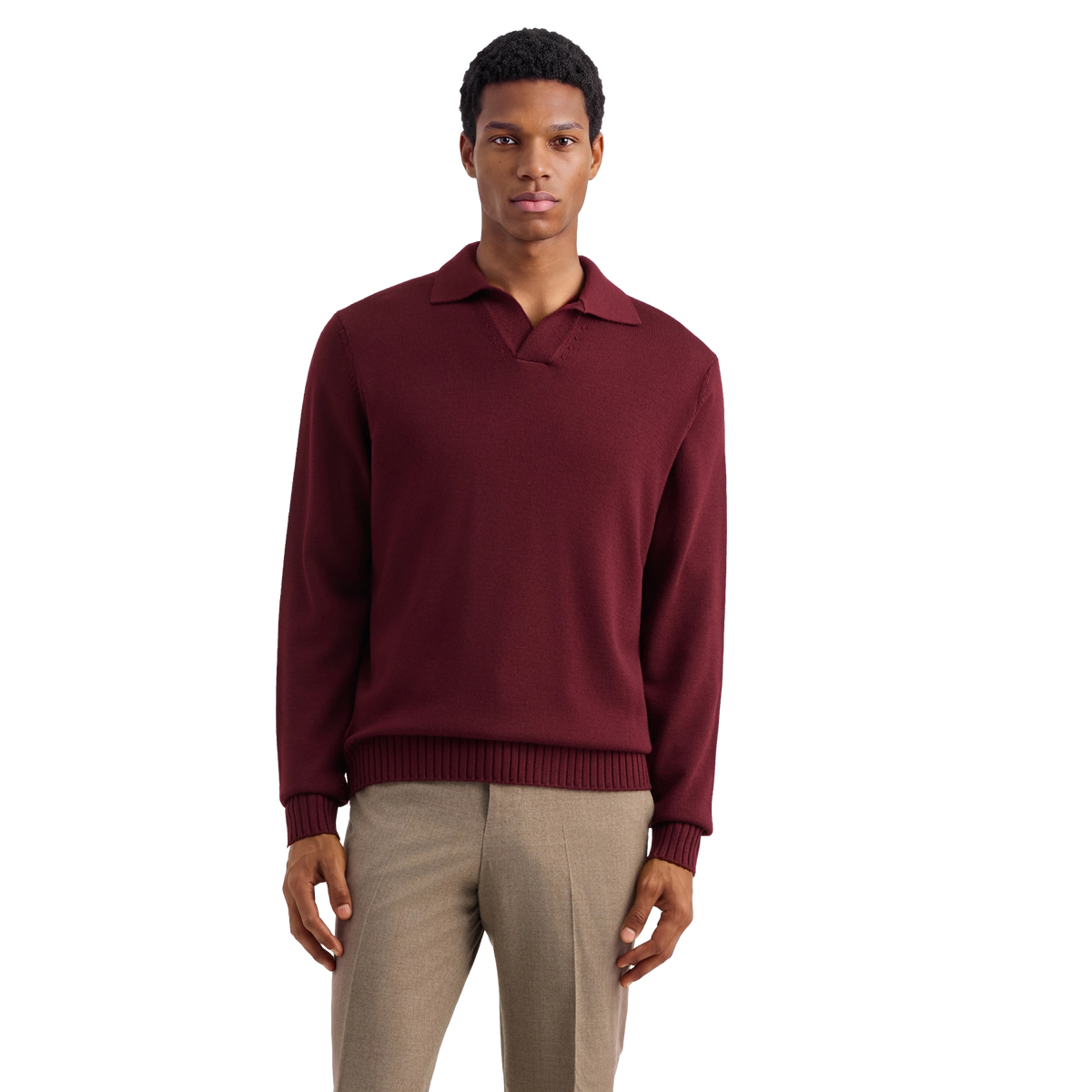 FILIPPO DE LAURENTIIS Polo skipper in Lana Merino PL3MLSK_WM8R