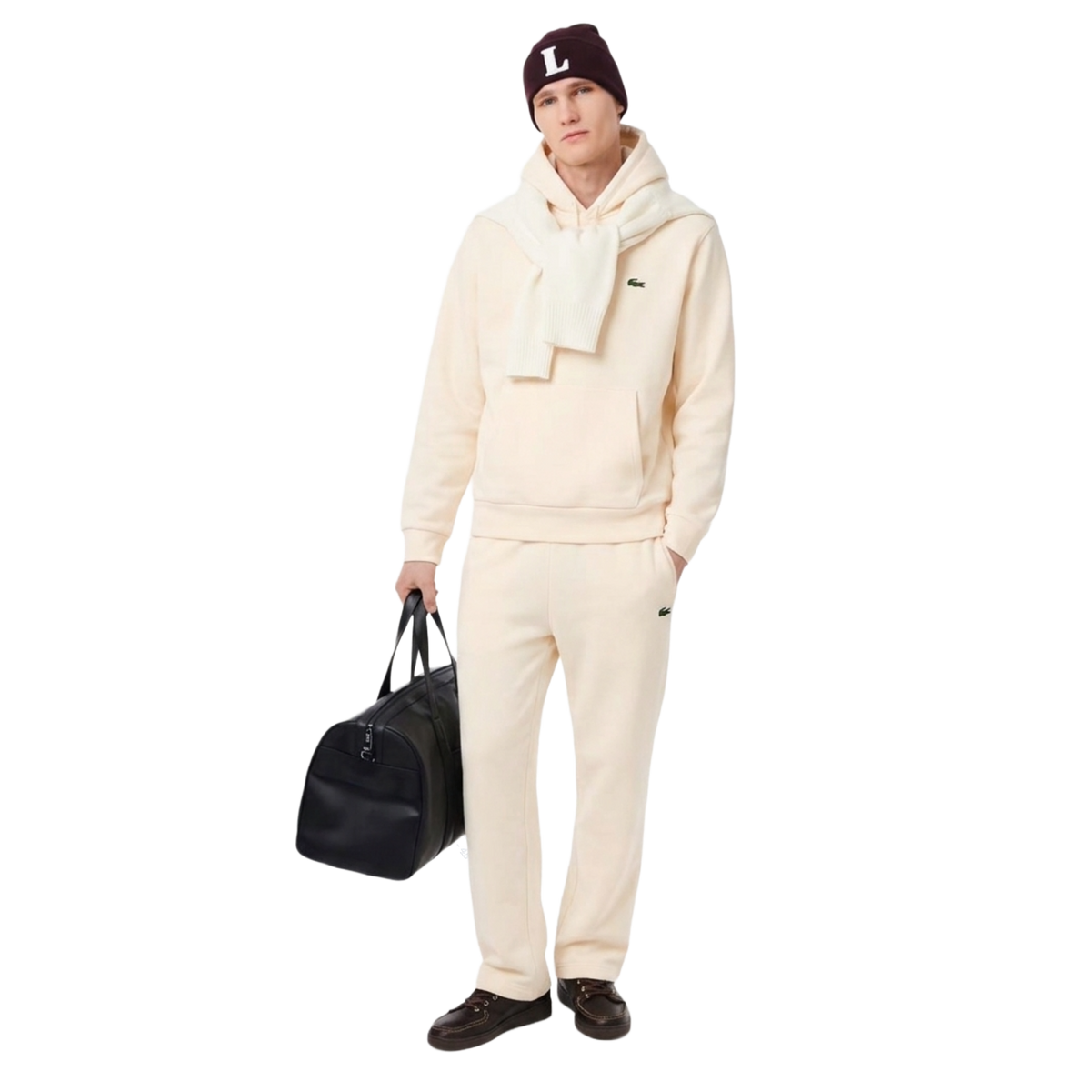 LACOSTE TUTA IN COTONE FELPATO TAGLIA 6