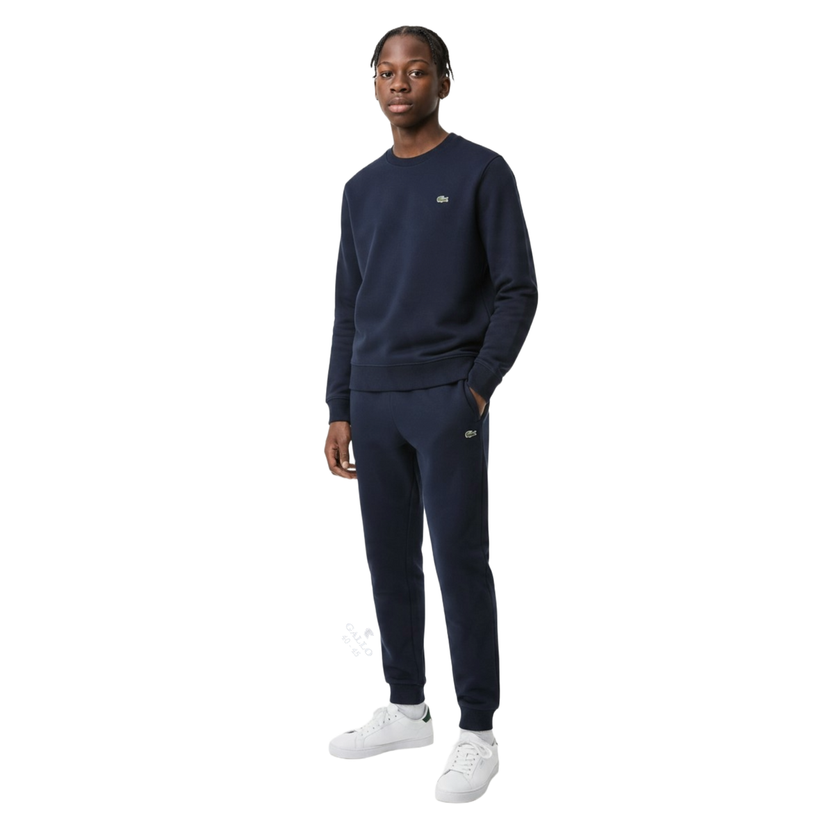 LACOSTE Tuta tapered fit in tessuto felpato SH8868+XH8869