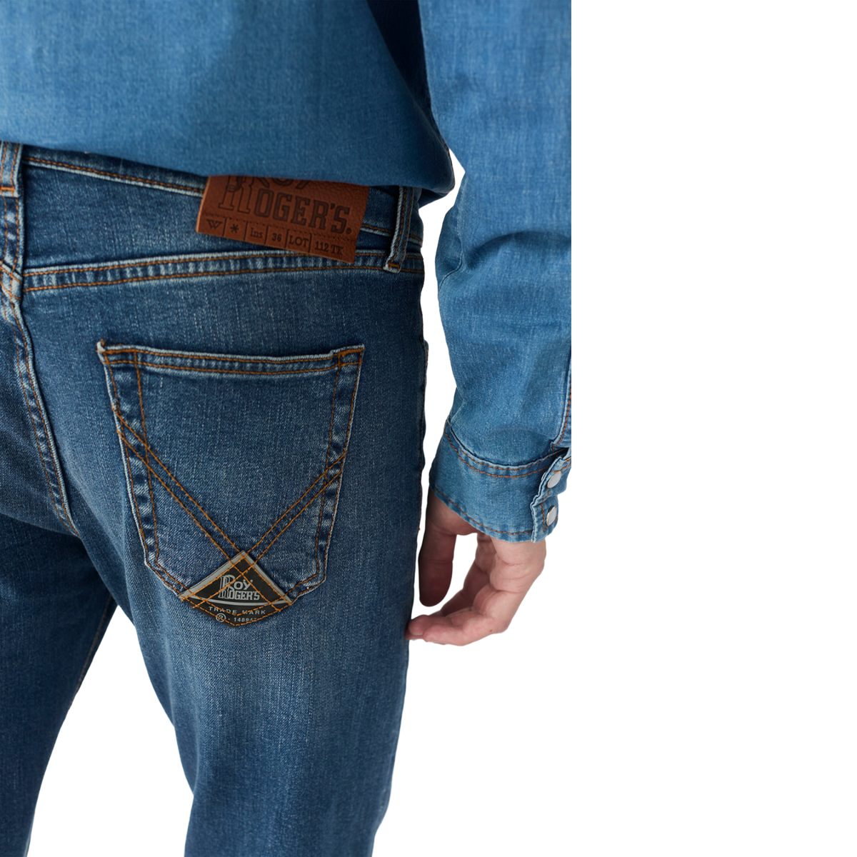 ROY ROGER'S 517 MAN DENIM ELAST. WASH 81