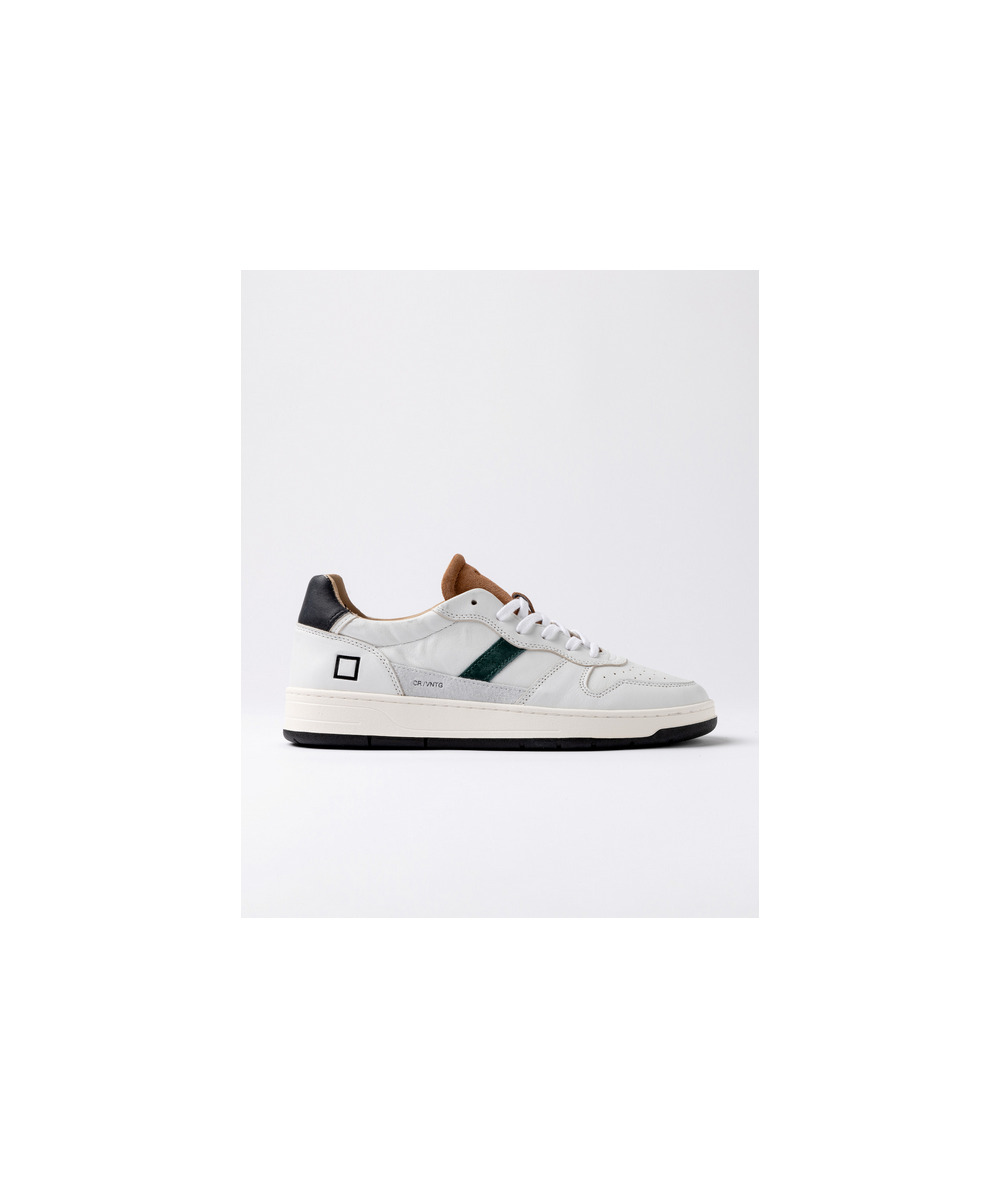 DATE SCARPE COURT 2.0 VINTAGE WHITE-CUOIO