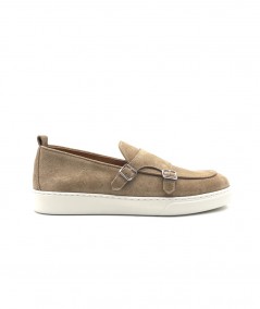 Mocassino sportivo in suede con doppia fibbia THEO.46